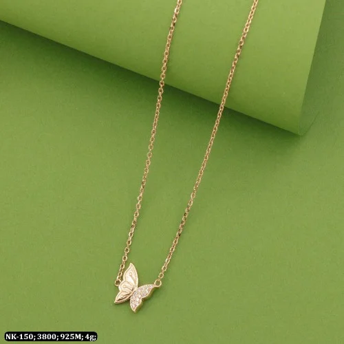 RAPID Silver Alloy Butterfly Pendant Necklace for Women and Girls :  Amazon.in: Fashion