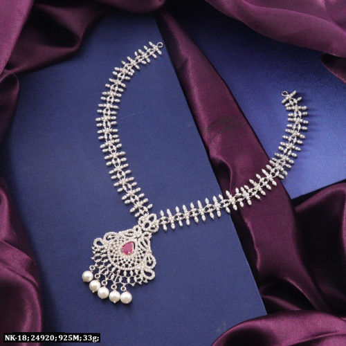 925 Silver Kundan Women Necklace NK-18