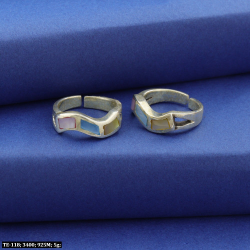 925 Silver Ratnalekha Women Toe-Rings TE-118