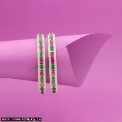 925 Silver Tusti Women Bangles WB-33