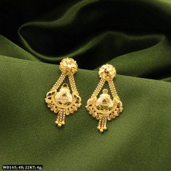 22KT Gold Function Wear Women Earring-Drops WD145