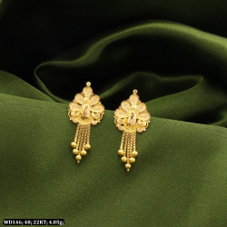 22KT Gold Function Wear Peacock  Earring-Drops WD146