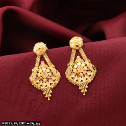 22KT Gold Women Anti Earring-Drops WD213