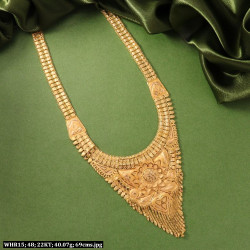 22 Karat Gold Haram Necklace - Stunning, Stylish and Unique