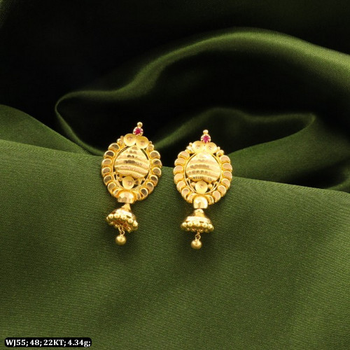 22KT Gold Dazzling Women Earring-Jhumkas WJ55