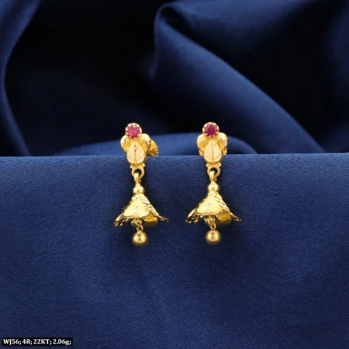 Jhumkas Traditional Indian Micro Gold plated Jhumki Jumki Earring Earrings