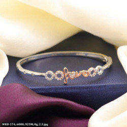 925 Silver Hansanandini Women Kada WKD-174