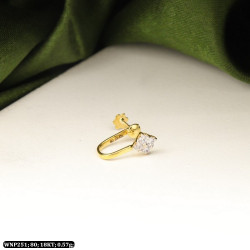 18KT Gold Diamond Shaped Nose pin WNP251