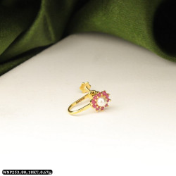 18KT Gold Fancy Nose Pin WNP253