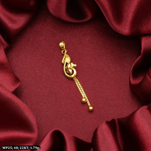 22KT Gold Flower With Drops Pendant WP25 22KT Gold Flower With Drops Pendant WP25